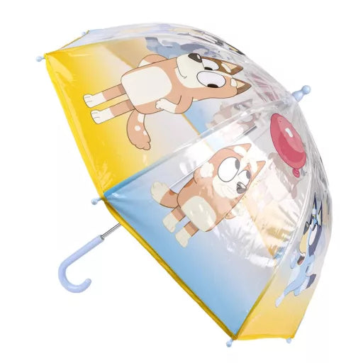 💙☔ Parapluie transparent enfant Bluey Play – Ø 71 cm