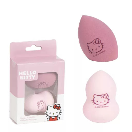 🎀✨ Éponges à maquillage – Hello Kitty – Lot de 2 – 5 × 6 cm