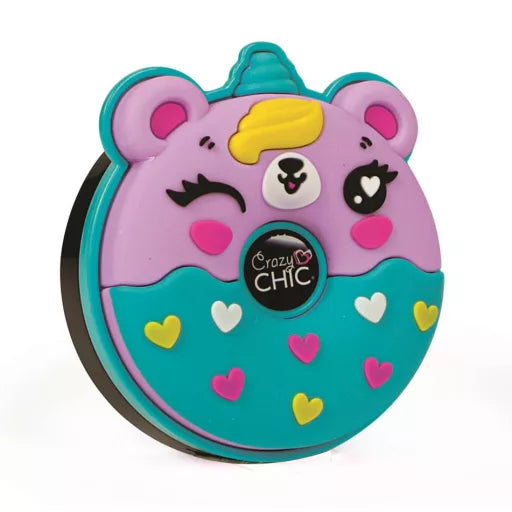 🐼🍩 Coffret fards à paupières – Crazy Chic Panda Donuts – Clementoni – 11 × 11 cm