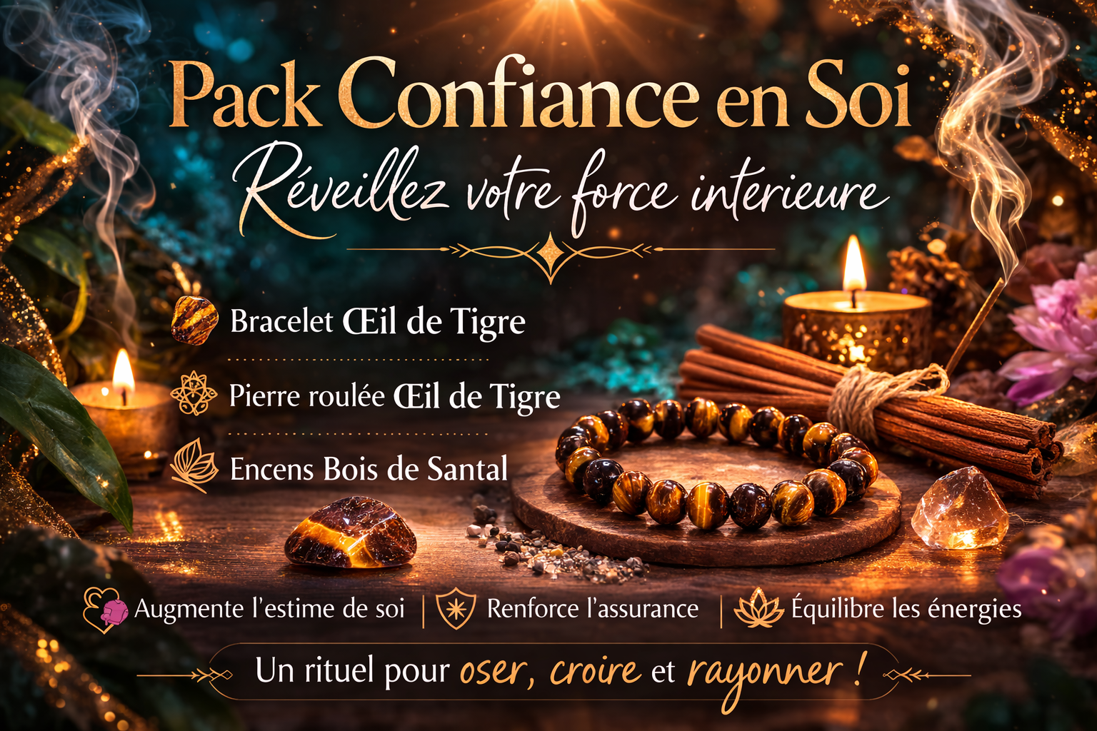 🔥 Pack Confiance en Soi – Rituel Énergétique