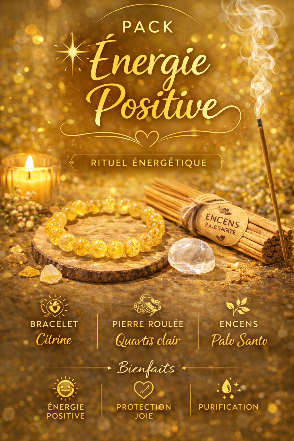 ✨ Pack Énergie Positive – Rituel Énergétique