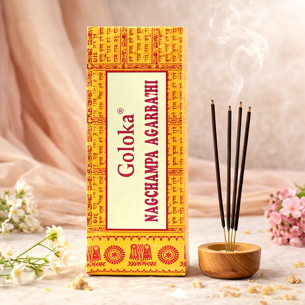 **🌼 Encens Goloka Nagchampa Agarbatti – 10 g