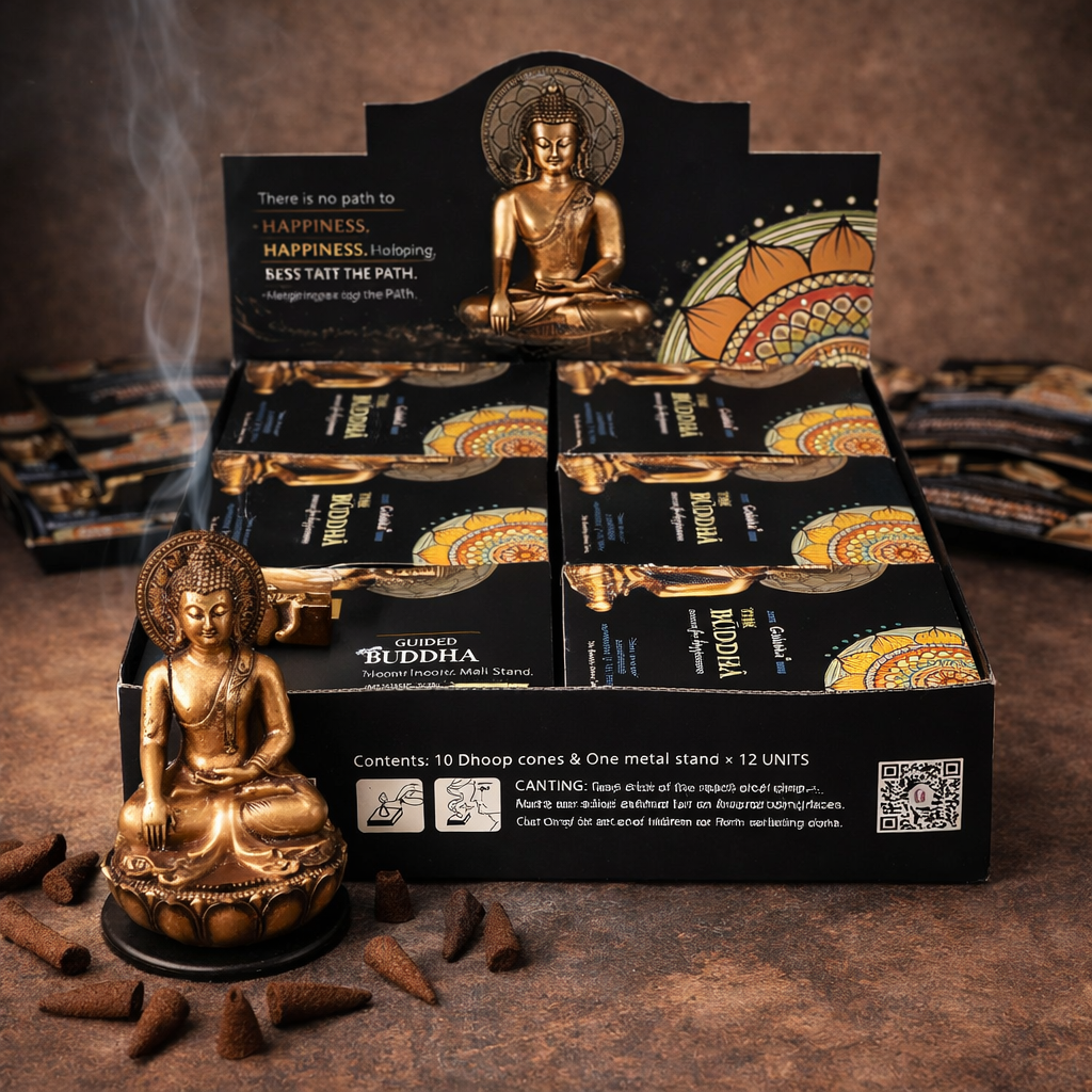 **🌼 Encens en Cônes Goloka Bouddha