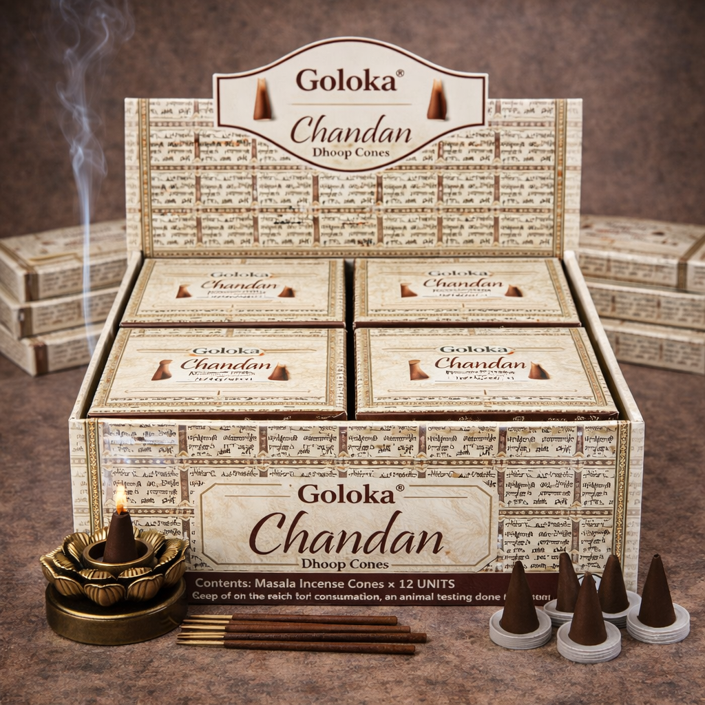 **🌟 Cônes d’Encens Goloka Chandan