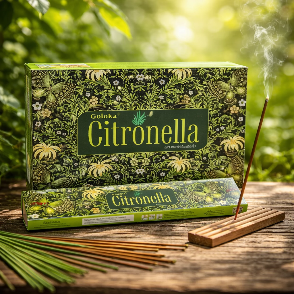 **🌿 Encens en Bâtons Goloka Citronnelle – 15 g