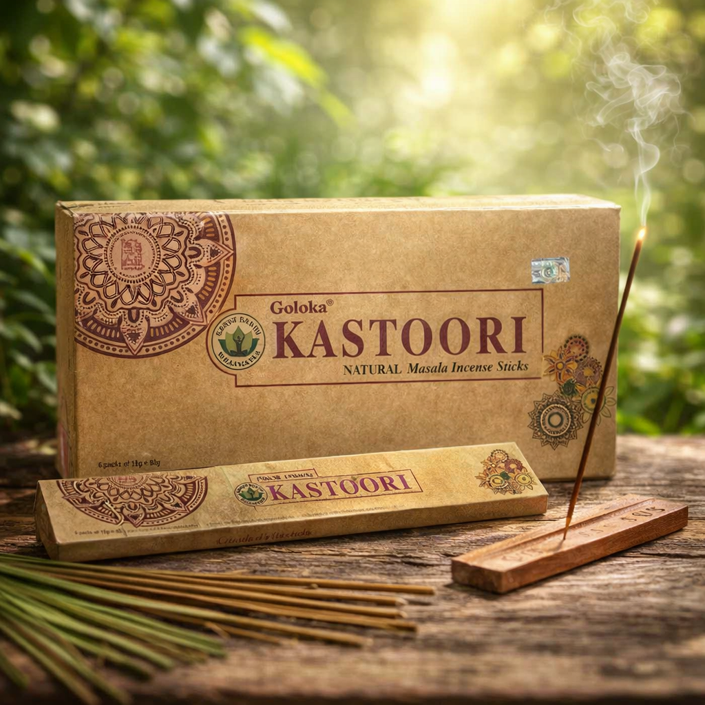 **🌙 Encens en Bâtons Goloka Kastoori – 15 g