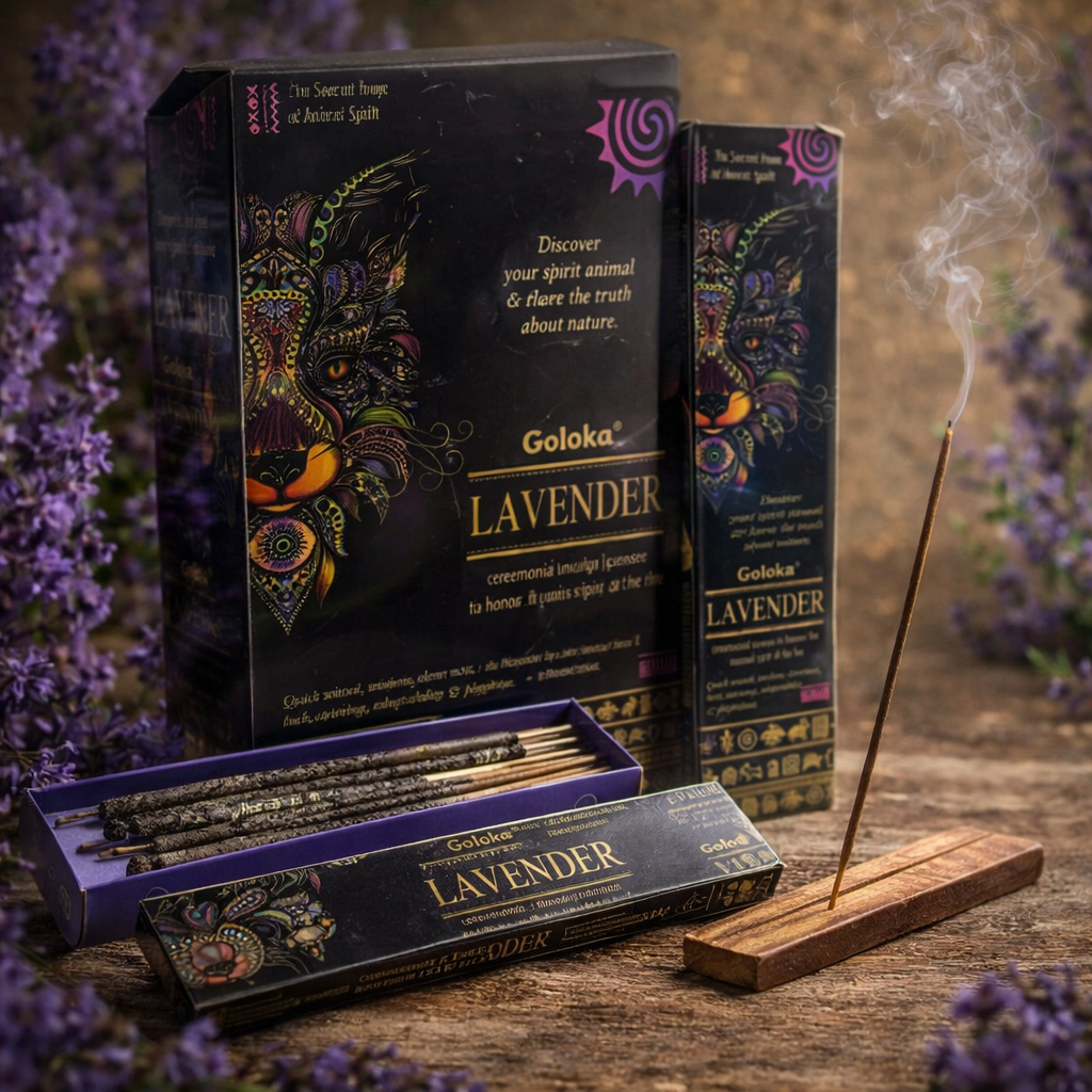 **💜 Encens en Bâtons Goloka Smudge Lavande – 29 g