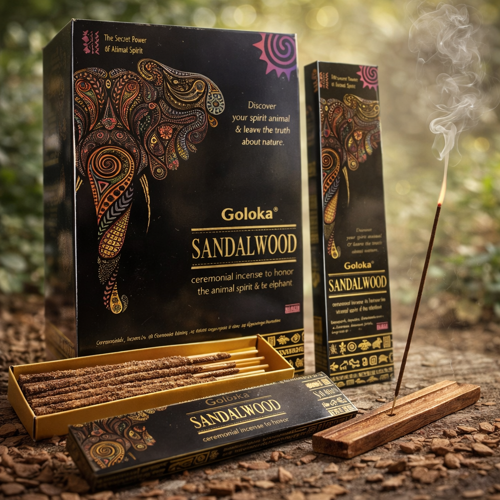 **🌳 Encens en Bâtons Goloka Smudge Bois de Santal – 29 g