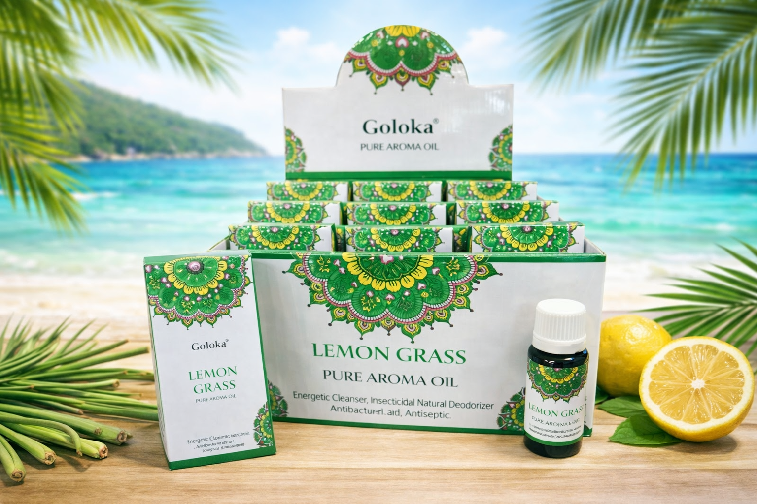 **🍋 Huile Parfumée Goloka – Lemon Grass