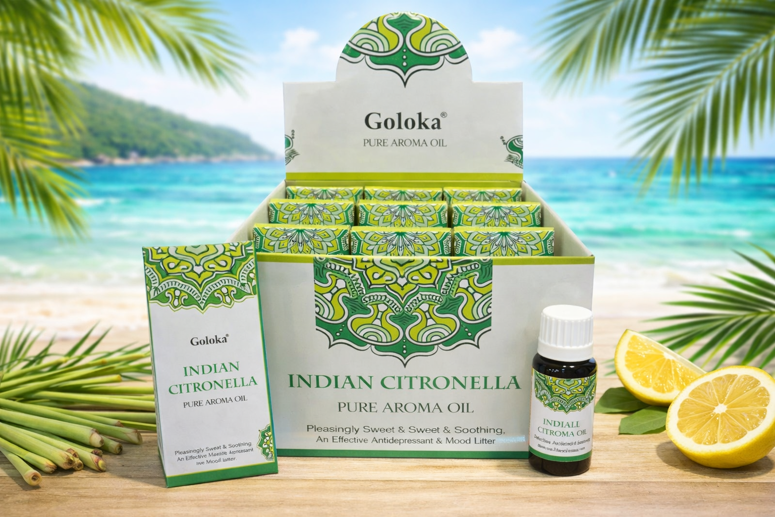 **🍋 Huile Parfumée Goloka – Citronnelle