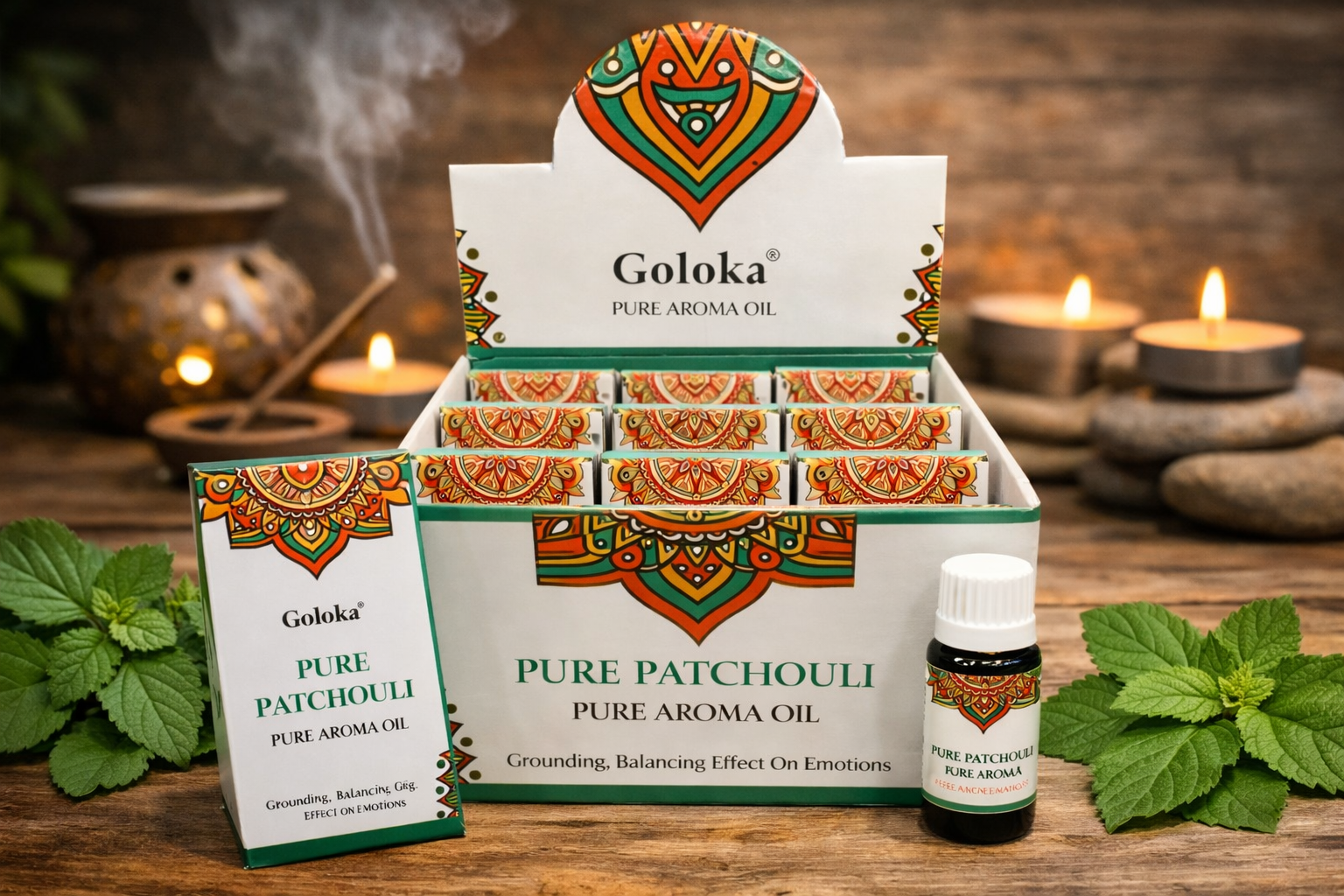 **🌑 Huile Parfumée Goloka – Patchouli
