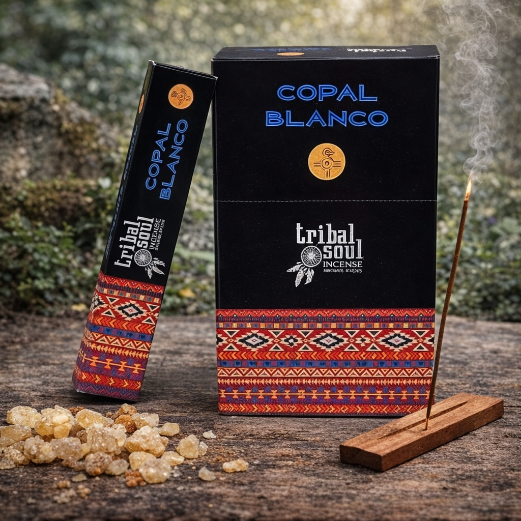 🤍 Encens Bâtons Tribal Soul – Copal Blanc (15 g)