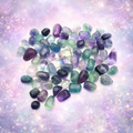 🌈 Fluorite Multicolore – Pierre Roulée (0,8 à 1,5 cm)