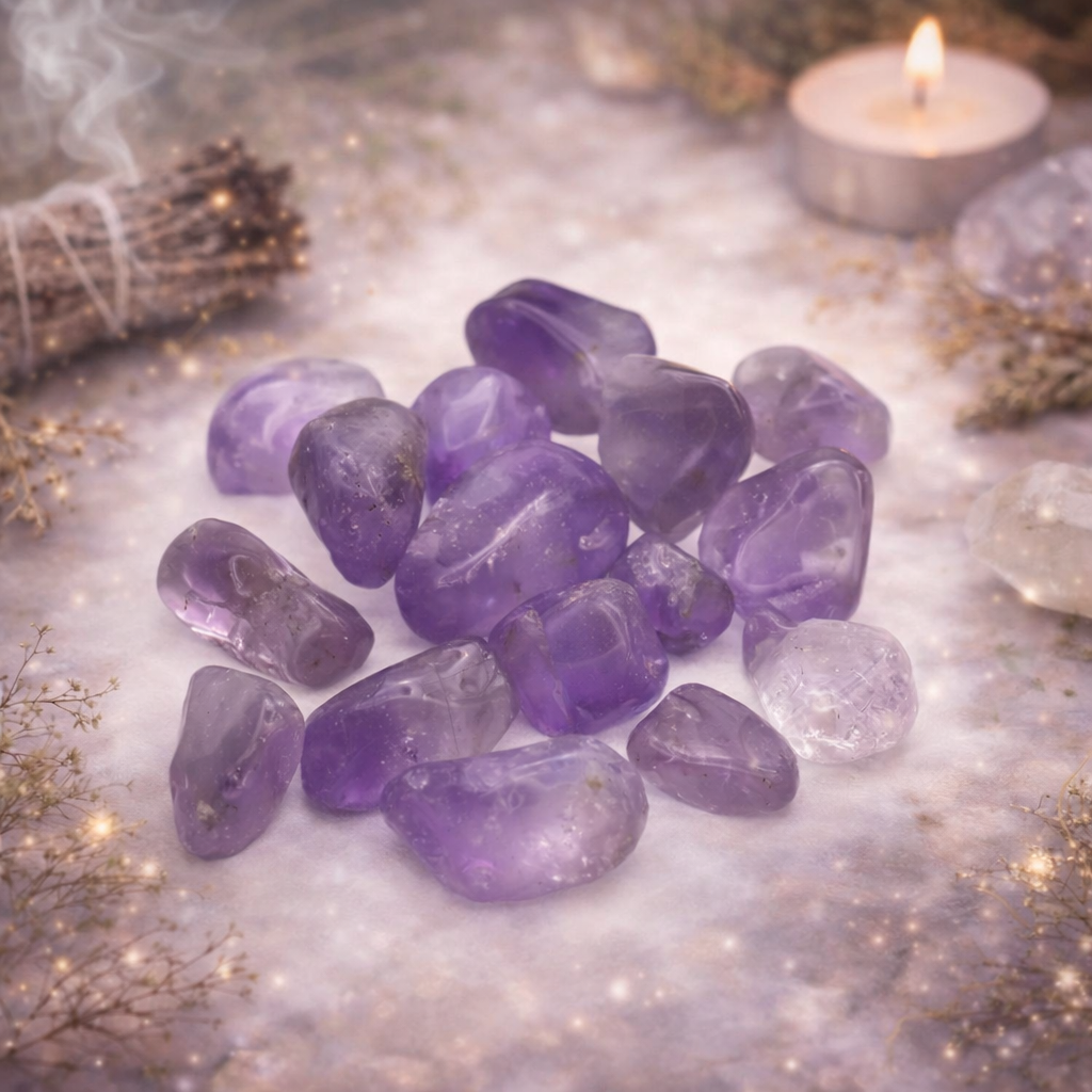 💜 Améthyste – Pierre Roulée (2 à 3,5 cm, Qualité AB)