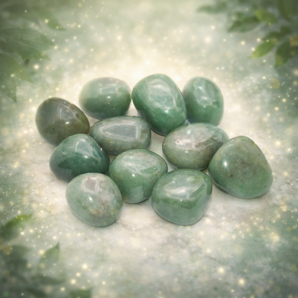 🍀 Aventurine Verte – Pierre Roulée