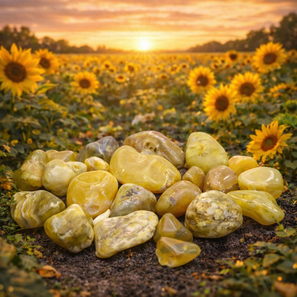✨💛 Opale Jaune – Pierre Roulée (2 à 4 cm)