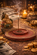✨🙏 Porte‑Encens Bouddha en Résine avec Coupelle
