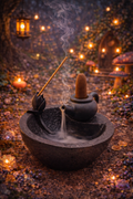 ✨🍵🌸 Porte‑Encens Backflow en Céramique – Théière avec Fleur