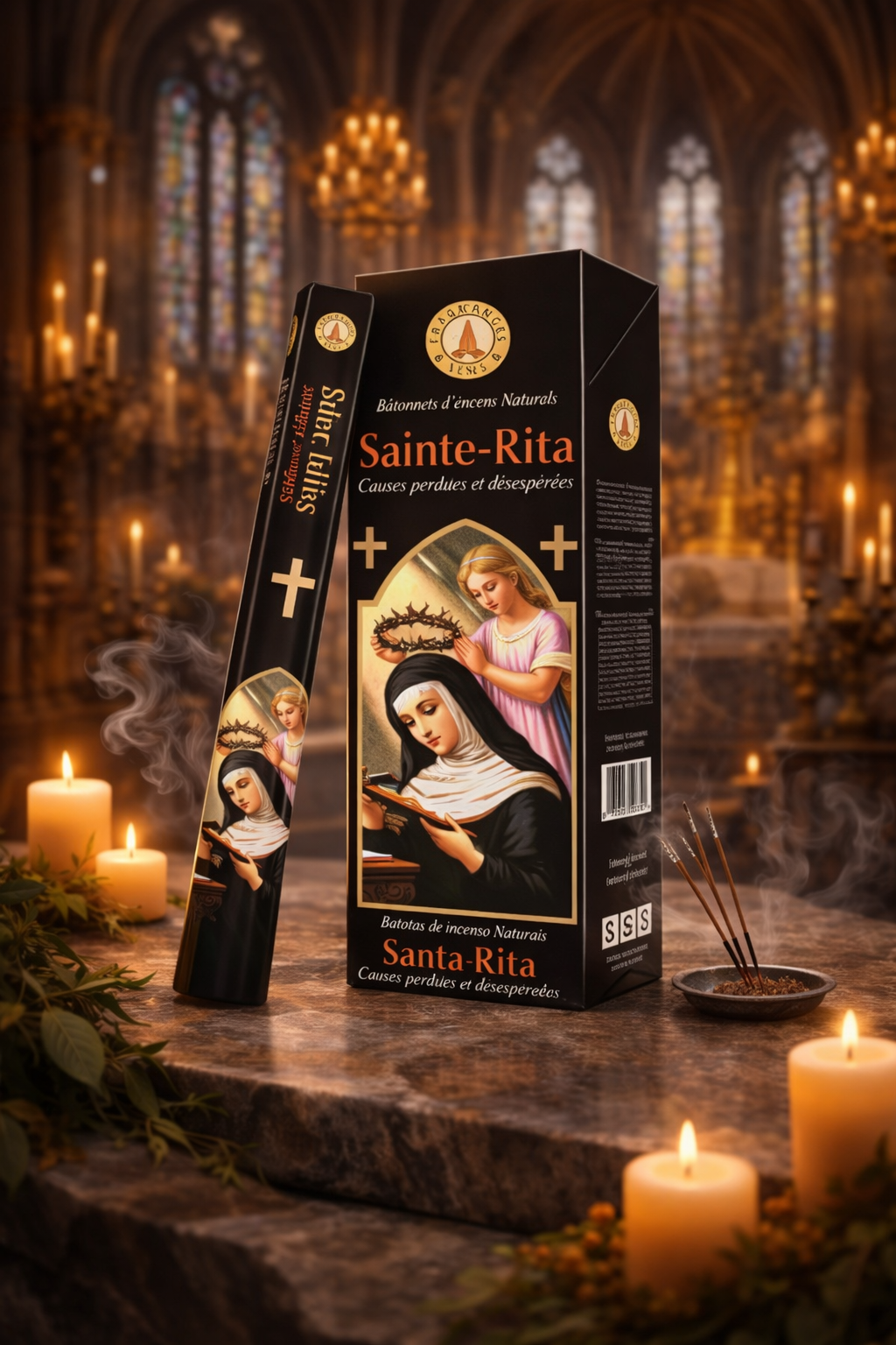 Encens bâtons Fragrance & Sens – Sainte Rita (15 g)