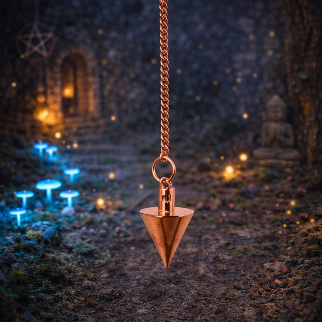 ✨🔶 Pendule Bâtisseur en Cuivre
