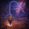 ✨🔵 Pendule Lapis-Lazuli – Gravure Arbre de Vie