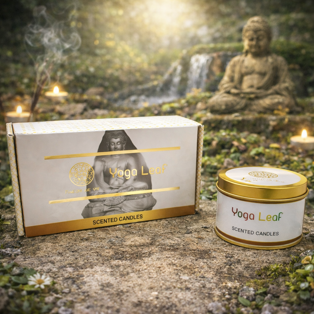 ✨🧘♀️ Bougie Fleur de Vie « Yoga » – 120 g