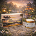 ✨🏛️ Bougie Fleur de Vie « Temple Sacré » – 120 g
