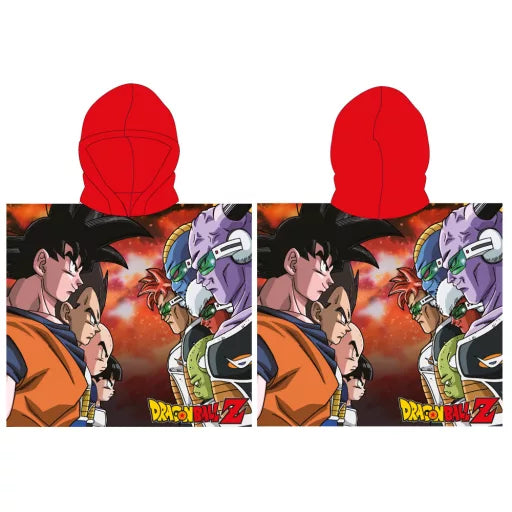 🥊🐉 Poncho de plage – Dragon Ball : Combat – séchage rapide – 55 × 110 cm