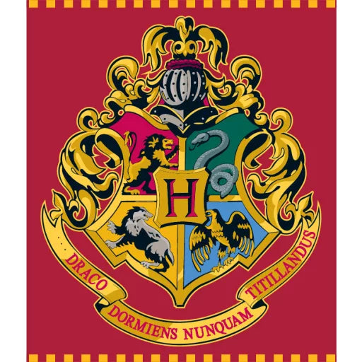 🧙♂️ Couverture polaire corail rouge – Harry Potter – 120 x 150 cm