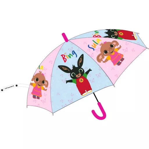 🐰☔ Parapluie semi‑automatique enfant Bing & Sula – Ø 74 cm