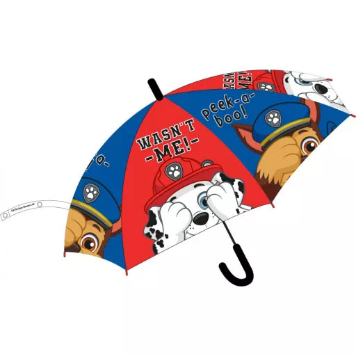 🐾☔ Parapluie semi‑automatique enfant Paw Patrol « Wasn’t Me » – Ø 74 cm