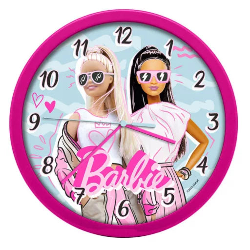 💪🕒 Horloge murale – Barbie Strong Girls – 25 cm
