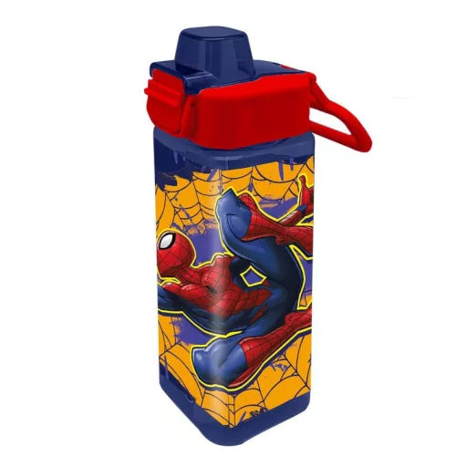 🕸️ Gourde Spiderman Web-Slinger avec paille – 500 ml