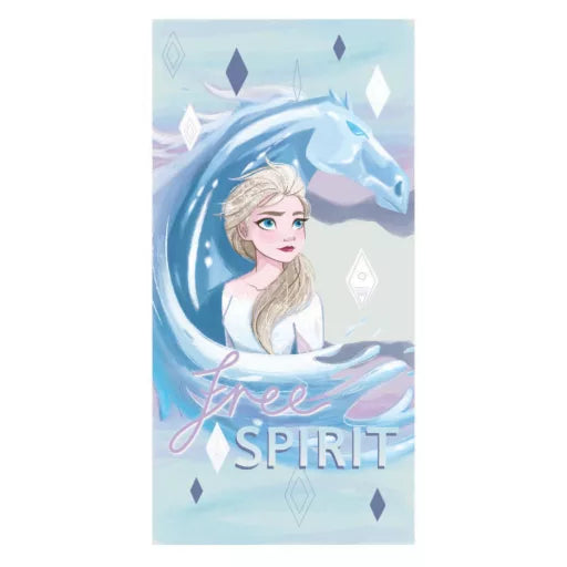 🐎❄️ Serviette de bain Disney Frozen – Ice Horse (Séchage rapide)