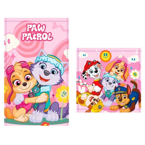 🐾 Ensemble de serviettes Pat' Patrouille – Paw Patrol Hug – 2 pièces