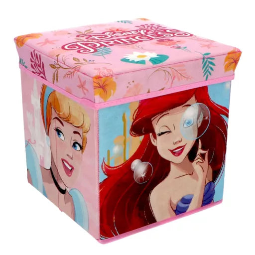 👑🧺 Coffret de rangement – Disney Princesses des Quatre Royaumes – 30 x 30 x 30 cm