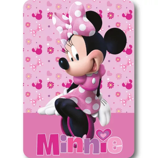 🎀 Couverture polaire Minnie – Lovely Charm – 100 x 140 cm