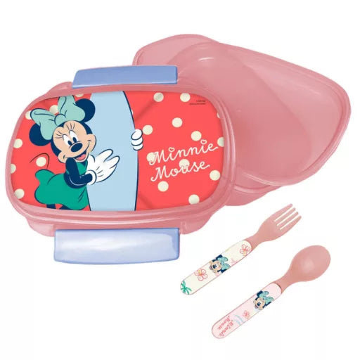 ☀️ Coffret sandwich Disney Minnie – Summer + couverts