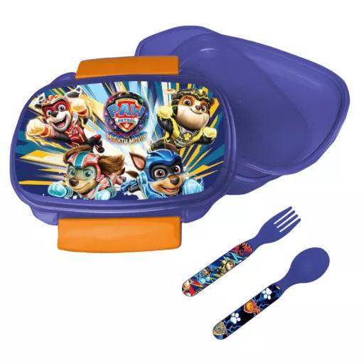 🚓 Coffret sandwich Paw Patrol – Power Up + couverts