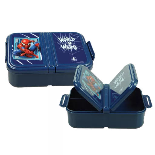 🕸️ Boîte à goûter Spiderman World – Multi-compartiments