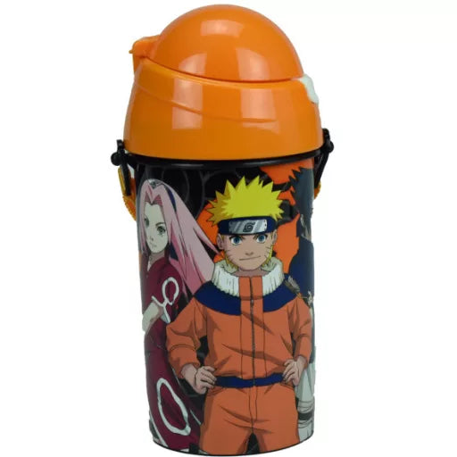 🔥 Bouteille Naruto Fire avec paille – 500 ml