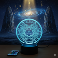 ♊✨ Lampe Illusion 3D – Astrologie Horoscope Gémeaux