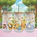 🧸🍯✨ Verre Givré Personnalisable Baby Winnie – 470 ml