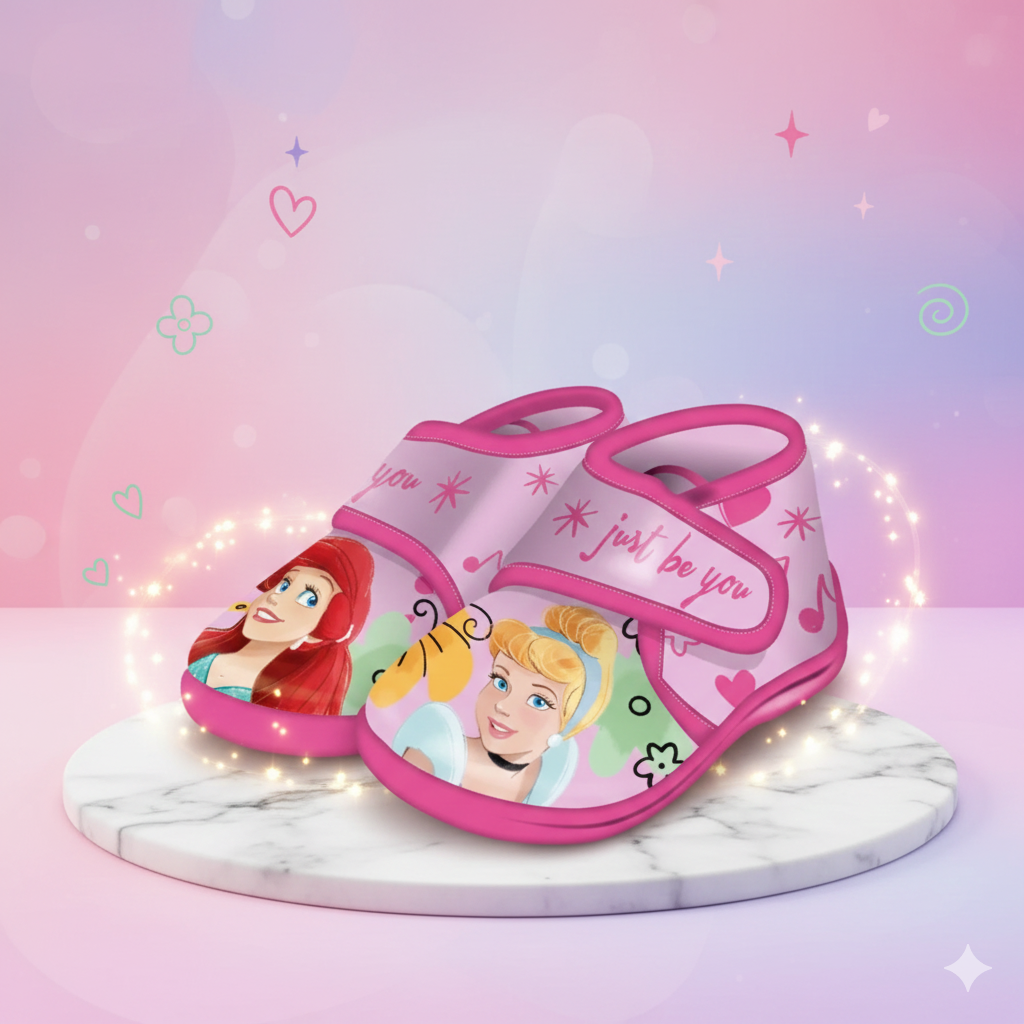 👑✨ Chaussures d’Intérieur Disney Princesses – « Just You »