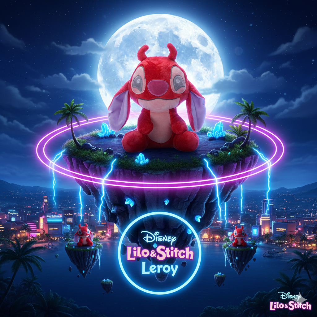 ❤️💙 Peluche Stitch Snuggletime Leroy – 23 cm