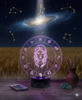 🌾✨ Lampe Illusion 3D – Astrologie Horoscope Vierge
