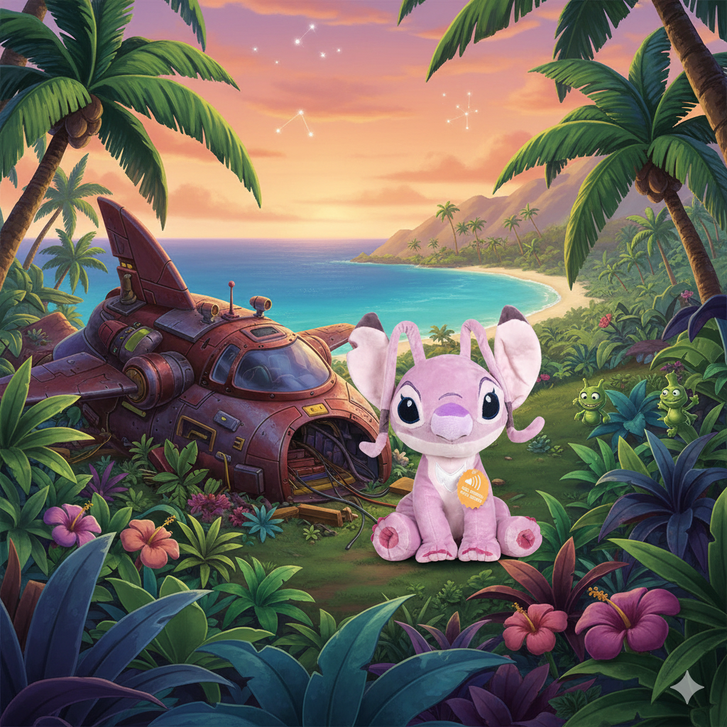 💗🌺 Peluche Angel – Stitch Disney – 30 cm