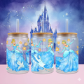 👑✨ Verre Givré Personnalisable Cendrillon – Édition Féérique – 470 ml