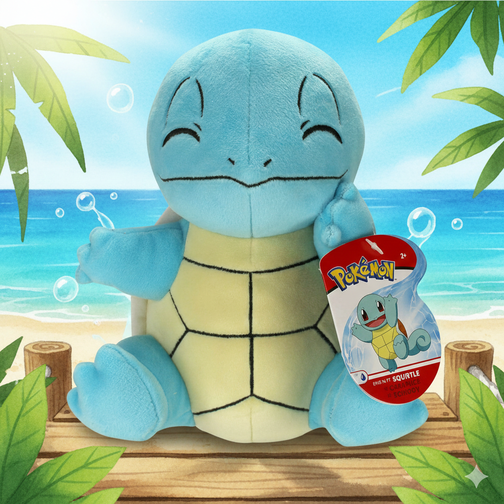 💧🐢 Peluche Pokémon Carapuce – 20 cm