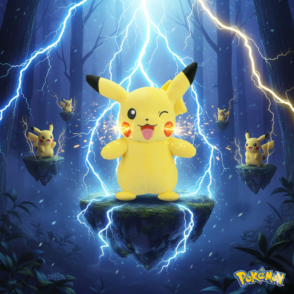 ⚡🐭 Peluche Pokémon Pikachu – 27 cm